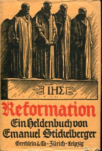 Stickelberger, Reformation. (Umschlag)