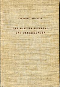 Gotthelf, Des Bauern Werktag und Feierstunden. (Umschlag)