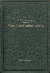 Tochtermann, Maschinenelemente. (Umschlag)