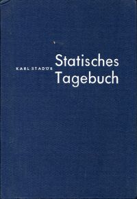 Stadör, Statisches Tagebuch. (Umschlag)