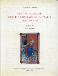 Melis, Origini e sviluppi delle assicurazioni in Italia. (Umschlag)