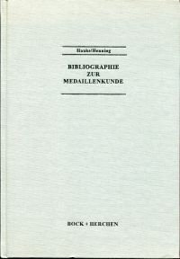 Hauke, Bibliographie zur Medaillenkunde. (Umschlag)