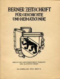 Specker, Rodel Bubenbergischer Lehen im Ober- und Niedersimmental 1348-1380. (Umschlag)