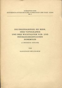Müller-Beck, Die Engehalbinsel bei Bern, ihre Topographie und ihre wichtigsten v (Umschlag)