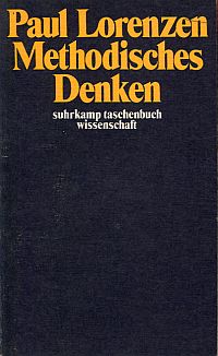 Lorenzen, Methodisches Denken. (Umschlag)