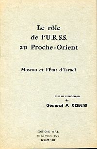 Le Rôle de l'U.R.S.S. au Proche-Orient. (Umschlag)