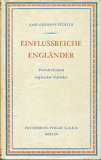 Pückler, Einflussreiche Engländer. (Umschlag)
