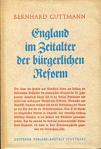 Guttmann, England im Zeitalter der bürgerlichen Reform. (Umschlag)