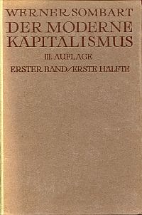 Sombart, Der moderne Kapitalismus. (Umschlag)