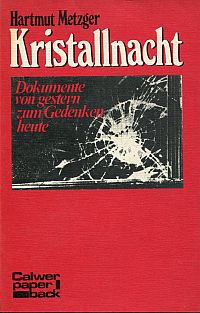 Metzger, Kristallnacht. (Umschlag)