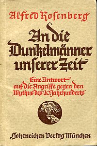 Rosenberg, An die Dunkelmänner unserer Zeit. (Umschlag)