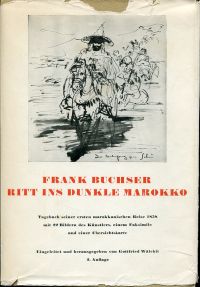 Buchser, Ritt ins dunkle Marokko. (Umschlag)