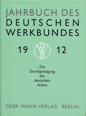Nicolai, Die Durchgeistigung der deutschen Arbeit. (Einband)