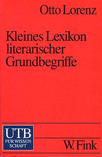 Lorenz, Kleines Lexikon literarischer Grundbegriffe. (Umschlag)