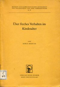 Merian, Freches Verhalten im Kindesalter (Umschlag)