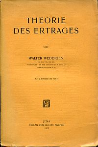 Weddigen, Theorie des Ertrages. (Umschlag)