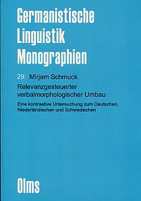Schmuck, Relevanzgesteuerter verbalmorphologischer Umbau. (Umschlag)