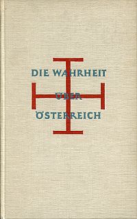 Zernatto, Die Wahrheit über Oesterreich. (Umschlag)