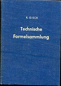 Gieck, Technische Formelsammlung. (Umschlag)