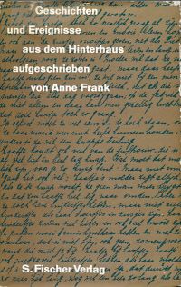 Frank, Geschichten und Ereignisse aus dem Hinterhaus. (Umschlag)