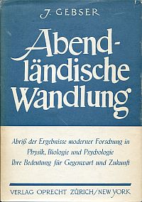 Gebser, Abendländische Wandlung. (Umschlag)