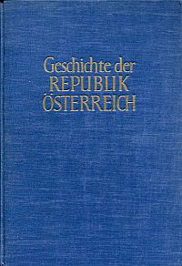 Benedikt, Geschichte der Republik Österreich. (Umschlag)