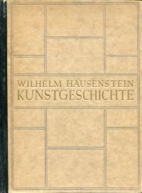 Hausenstein, Kunstgeschichte. (Umschlag)