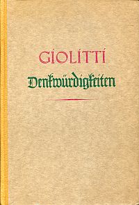 Giolitti, Denkwürdigkeiten meines Lebens. (Umschlag)