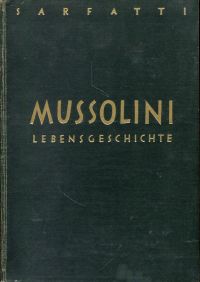 Sarfatti, Mussolini. (Umschlag)