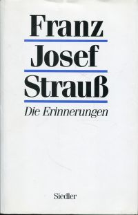 Strauß, Die Erinnerungen. (Umschlag)