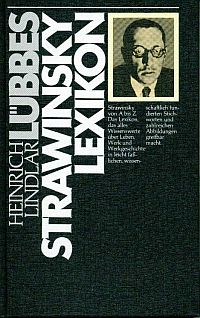 Lindlar, Lübbes Strawinsky-Lexikon. (Umschlag)