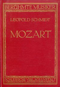 Schmidt, W. A. Mozart. (Umschlag)