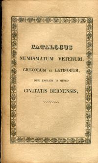 Haller, Catalogus Numismatum Veterum Græcorum et Latinorum. (Umschlag)