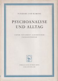 Federn/Meng: Psychoanalyse und Alltag. (Umschlag)