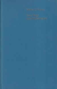 Furrer, Neue Wege zum Unbewußten. (Umschlag)