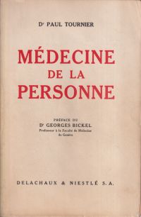Tournier, Médicine de la personne. (Umschlag)
