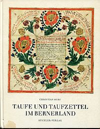 Rubi, Taufe und Taufzettel im Bernerland. (Umschlag)