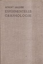 Saudek, Experimentelle Graphologie. (Umschlag)