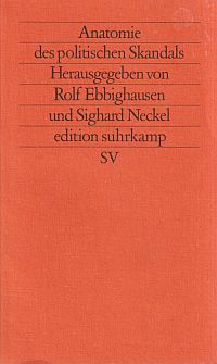 Anatomie des politischen Skandals. (Umschlag)