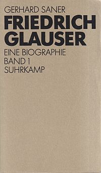 Saner, Friedrich Glauser. (Umschlag)