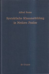 Borter, Syntaktische Klammerbildung in Notkers Psalter. (Umschlag)