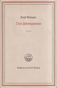 Bertram, Das Zedernzimmer. (Umschlag)
