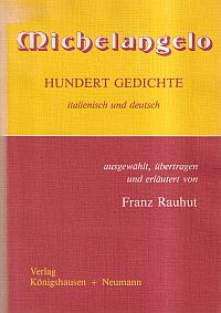 Michelangelo: Hundert Gedichte. (Umschlag)