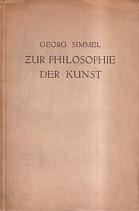 Simmel, Zur Philosophie der Kunst. (Umschlag)