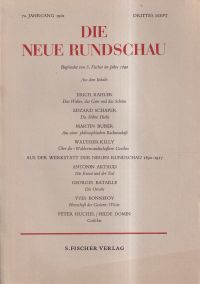 Kahler, Das Wahre, das Gute und das Schöne. (Umschlag)