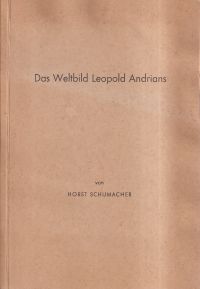 Schumacher, Das Weltbild Leopold Andrians. (Umschlag)